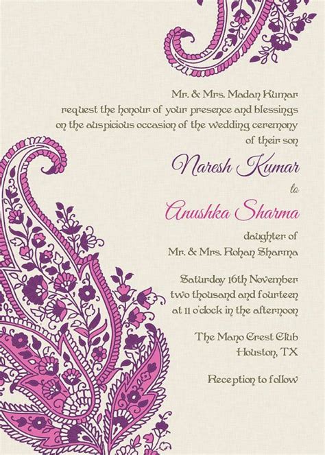 28 ( Save 50%). . Wedding invitations templates indian